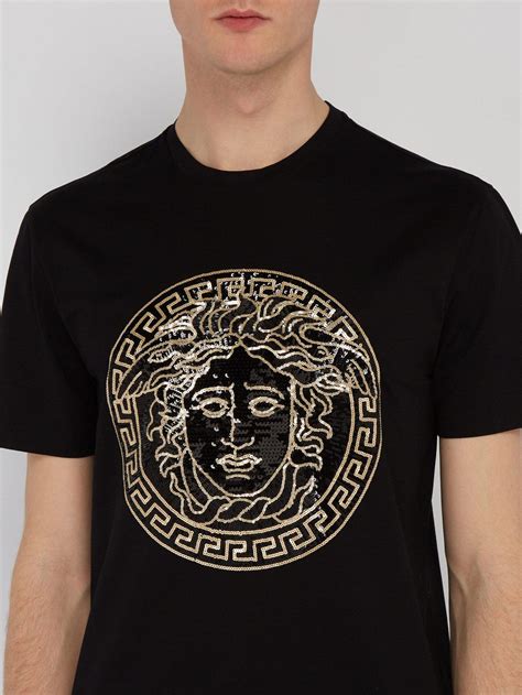 fake versace medusa t shirt|Versace Medusa shirt men's uk.